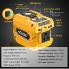 Azocek 220W Power Inverter Compatible with Dewalt 20V Battery