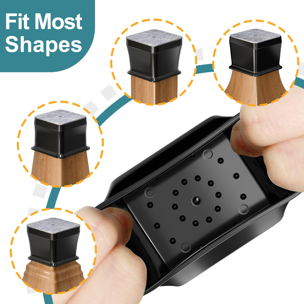 Ansible 24 Pcs Chair Leg Floor Protectors Round