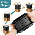 Ansible 24 Pcs Chair Leg Floor Protectors Round