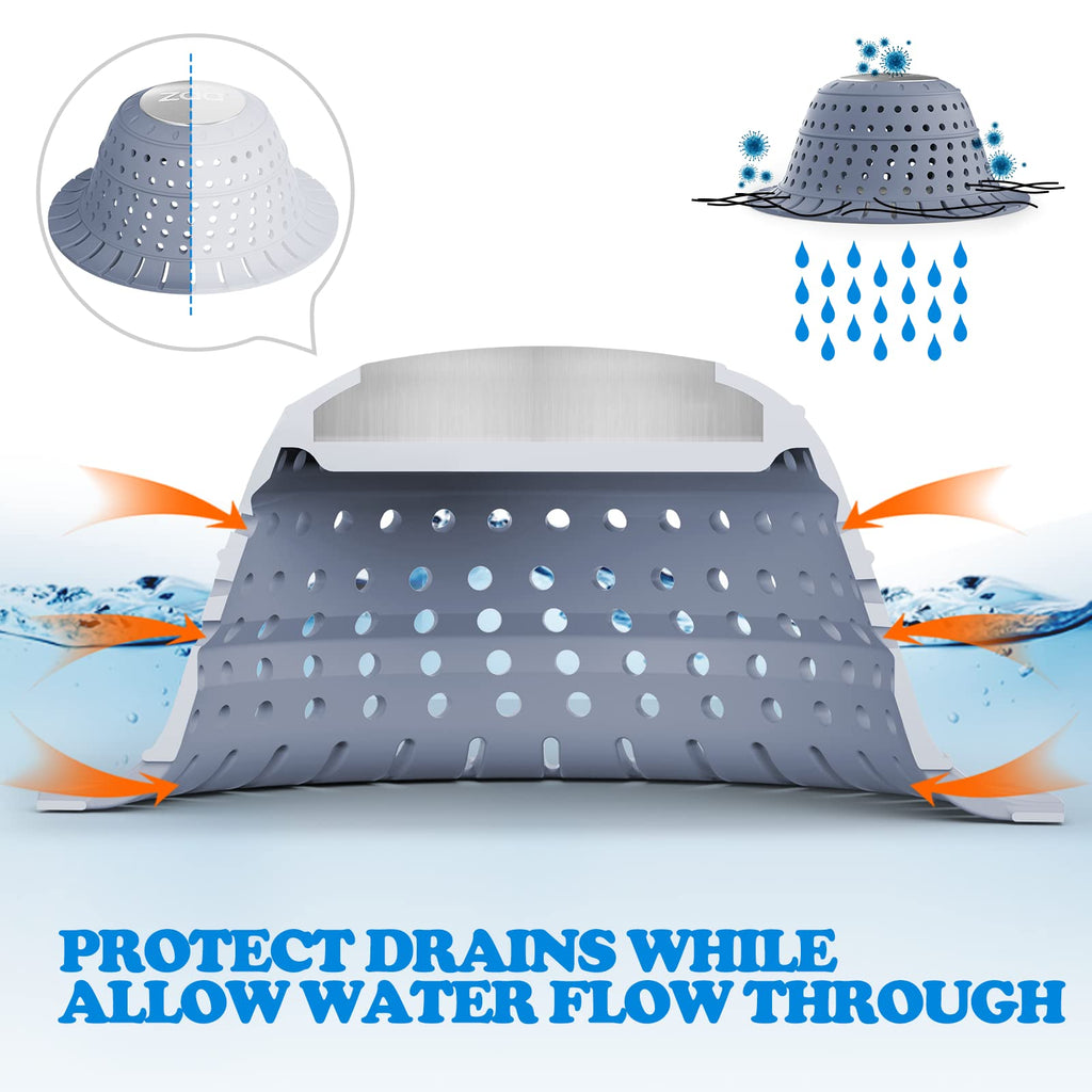 zaa Shower Drain Hair Catcher Bathtub Drain Strainer Sink Drain Protector