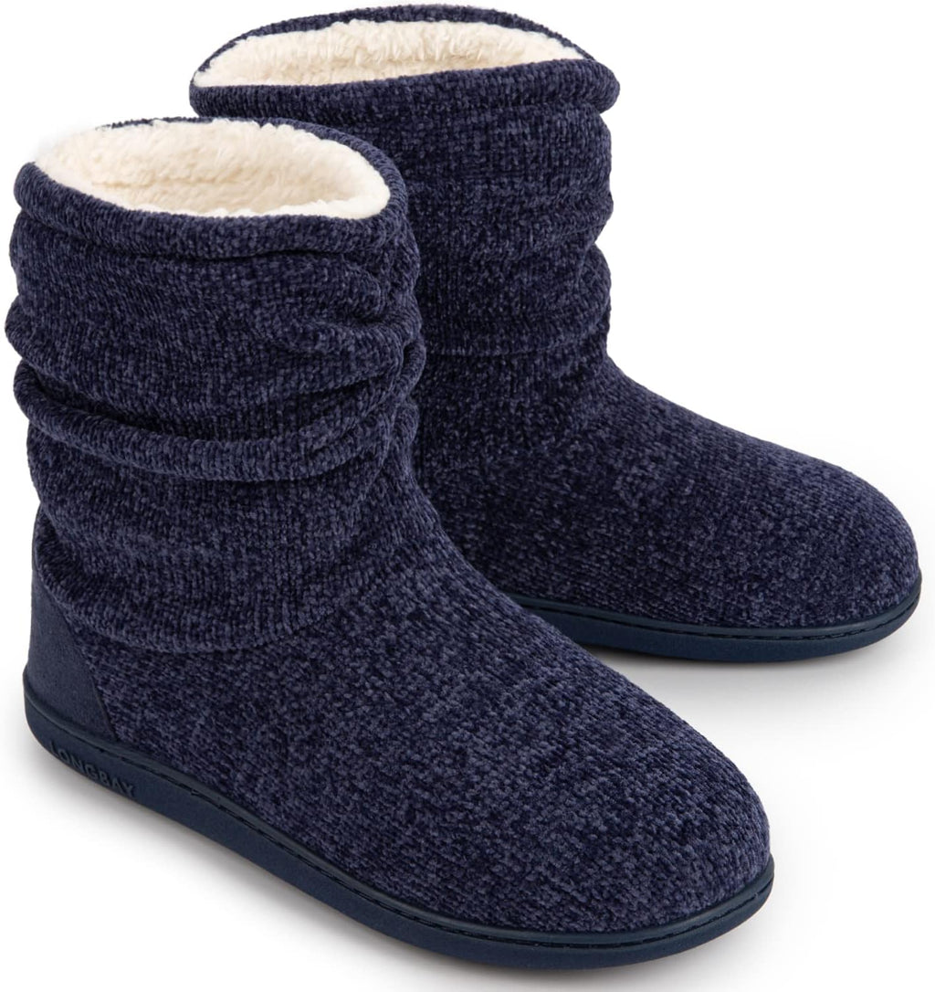 LongBay Women Slipper Boots Warm Memory Foam Indoor Outdoor House Shoe Gift