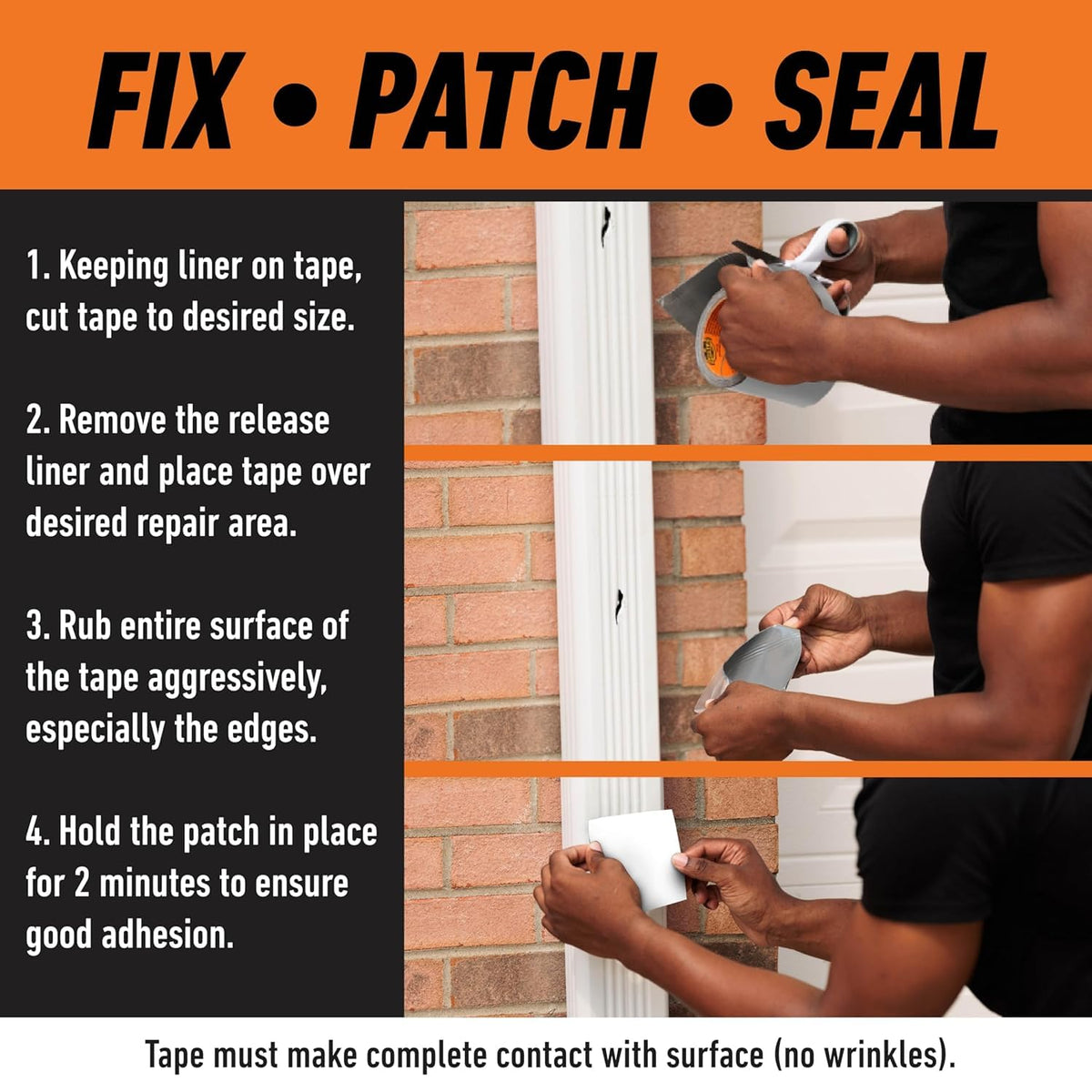 Gorilla Waterproof Patch & Seal Tape White 3m