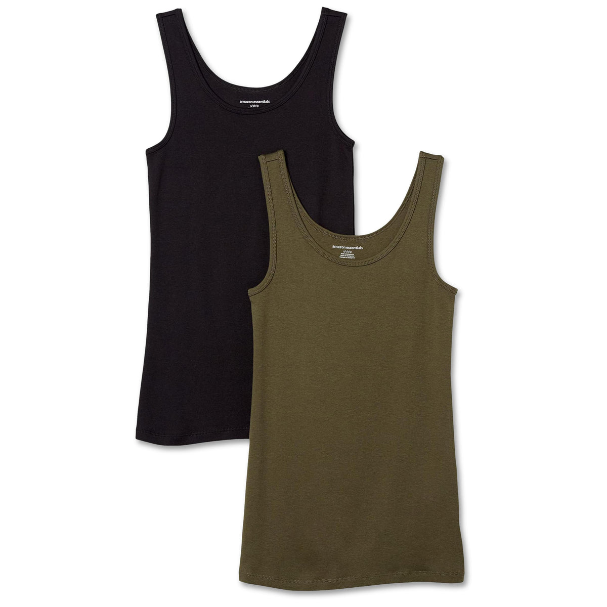 Amazon Essentials Women's Slim-Fit Vest, Pack of 2
