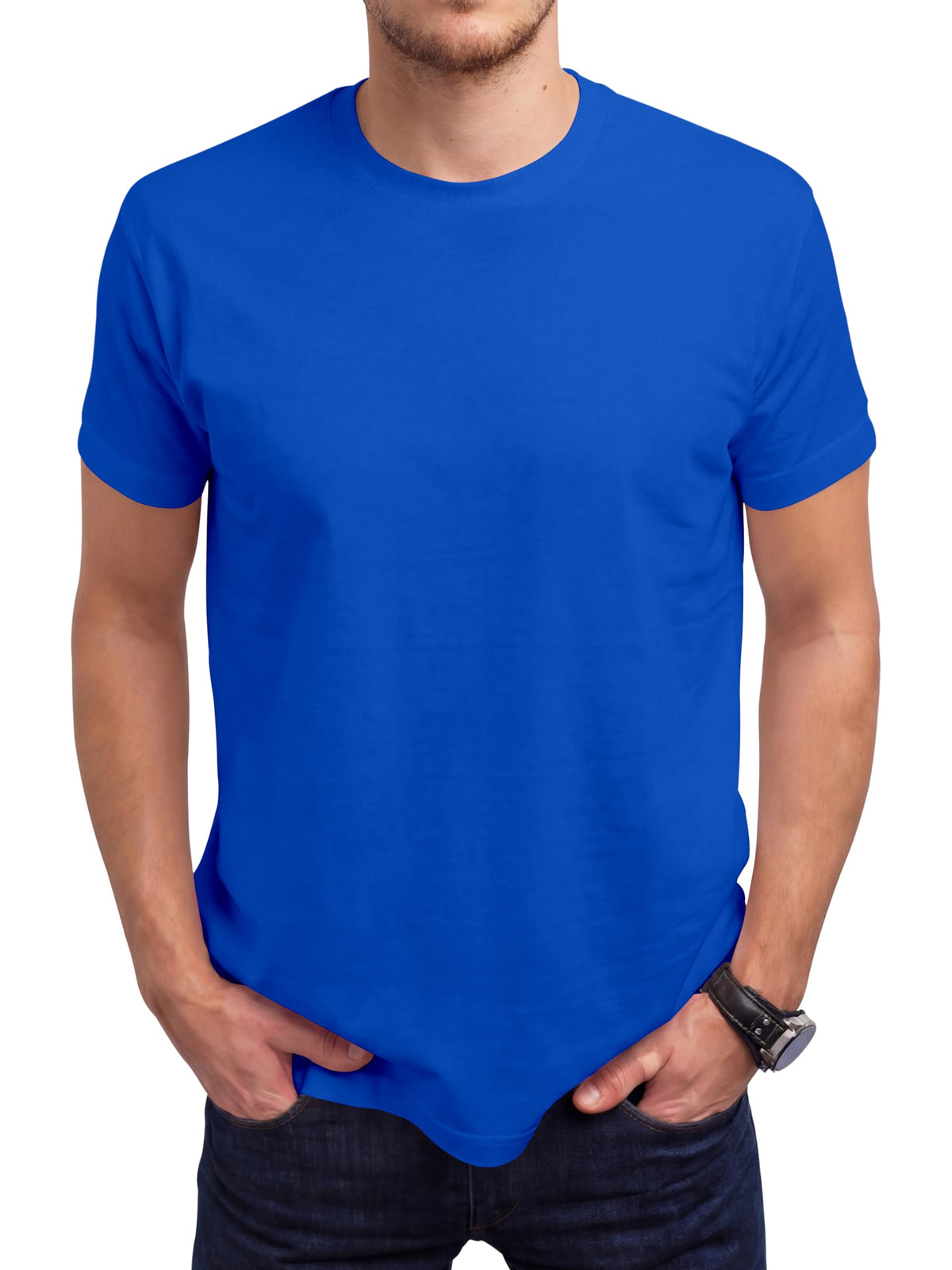 Love My Fashions Mens Plain T Shirt Crew Neck & Short Sleeve Cotton Tops for Men