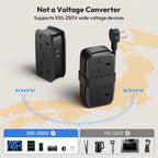 NTONPOWER UK to European Plug Adapter with 1.2M Extension Cable，2 Way Travel Extension Lead with 3 USB(2A+1C) Compact Travel Adapter for Germany France Spain Turkey Greece Iceland etc(Type E/F)
