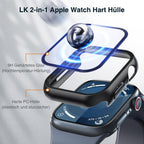 LK 6 Pack Screen Protector for Apple Watch Series 9 8 7 41mm/Series SE 6 5 4 40mm, Screen Protector Compatible for Apple Watch 40/41mm, High Definition, Bubble Free, Clear Flexible TPU Film