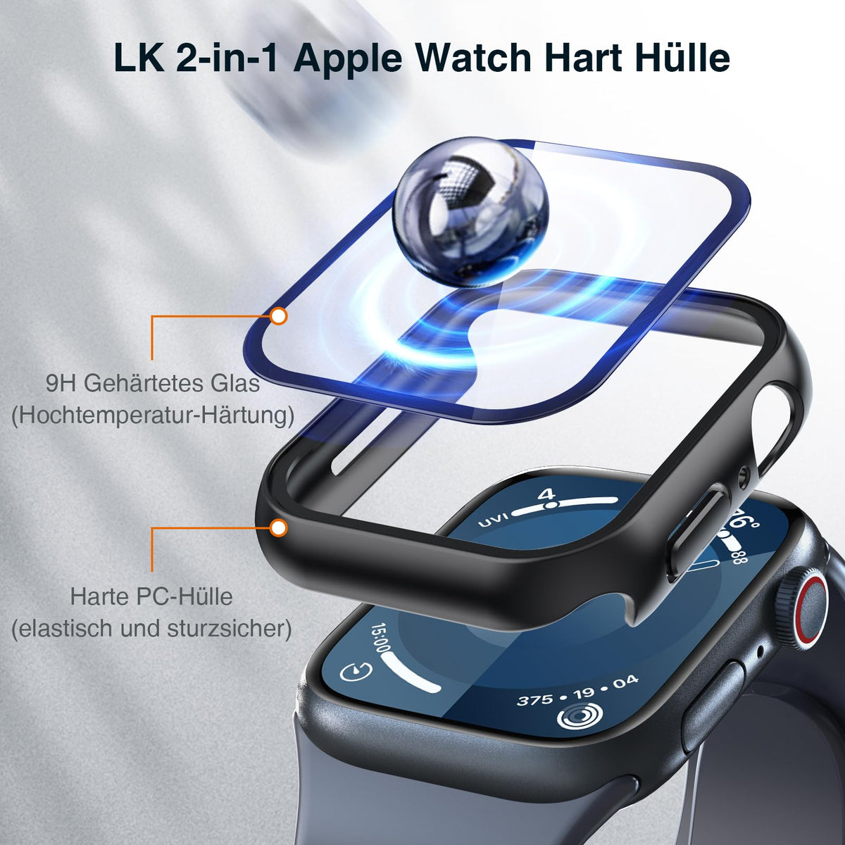 LK 6 Pack Screen Protector for Apple Watch Series 9 8 7 41mm/Series SE 6 5 4 40mm, Screen Protector Compatible for Apple Watch 40/41mm, High Definition, Bubble Free, Clear Flexible TPU Film
