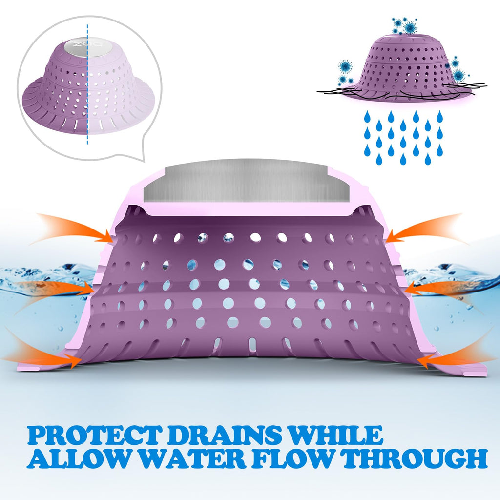 zaa Shower Drain Hair Catcher Bathtub Drain Strainer Sink Drain Protector
