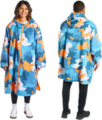 OHS Adults Drying Robe, Water-Resistant Changing Robe Gifts for Women Comfy Sherpa Privacy Robes for Women Men, Stay Dry Jacket Swimming Camping Drying Robes - S/M, L/XL