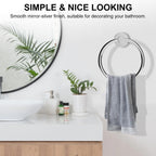 SetSail Towel Holder for Bathroom Wall Matte Black Towel Ring