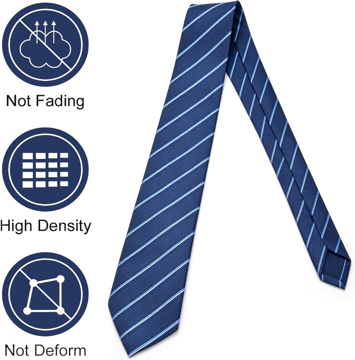 yenlk Men's Classic Necktie, Formal Tie for Weddings, Business and Prom