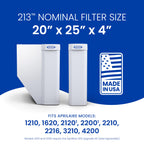 AprilAire 213 Replacement Filter for AprilAire Whole-House Air Purifiers - MERV 13, Healthy Home Allergy, 20x25x4 Air Filter (Pack of 1)