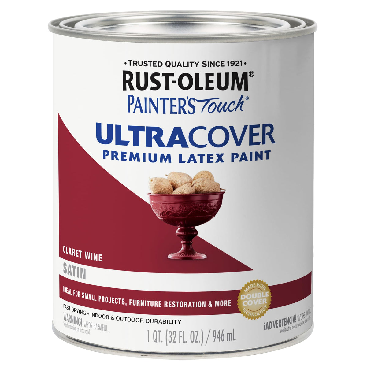 Rust-Oleum Painter's Touch Latex Brush-On Paint, Flat Black