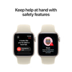 Apple Watch SE 3 GPS 40mm Smartwatch with Starlight Aluminium Case with Starlight Sport Band S/M. Fitness and Sleep Trackers, Heart Rate Monitor, Always-On Display, Water Resistant