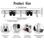 AceMining Broom Holder Wall Mount, 5 Racks 4 Hooks Heavy Duty Mop Organizer