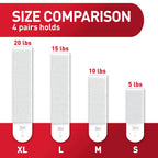 Command 20 lb X-Large Picture Hanging Strips, 16 Pairs White Command Strips Heavy Duty Picture Hanger