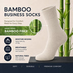 WeciBor Men's Bamboo Seamless Socks 6/12 Pack