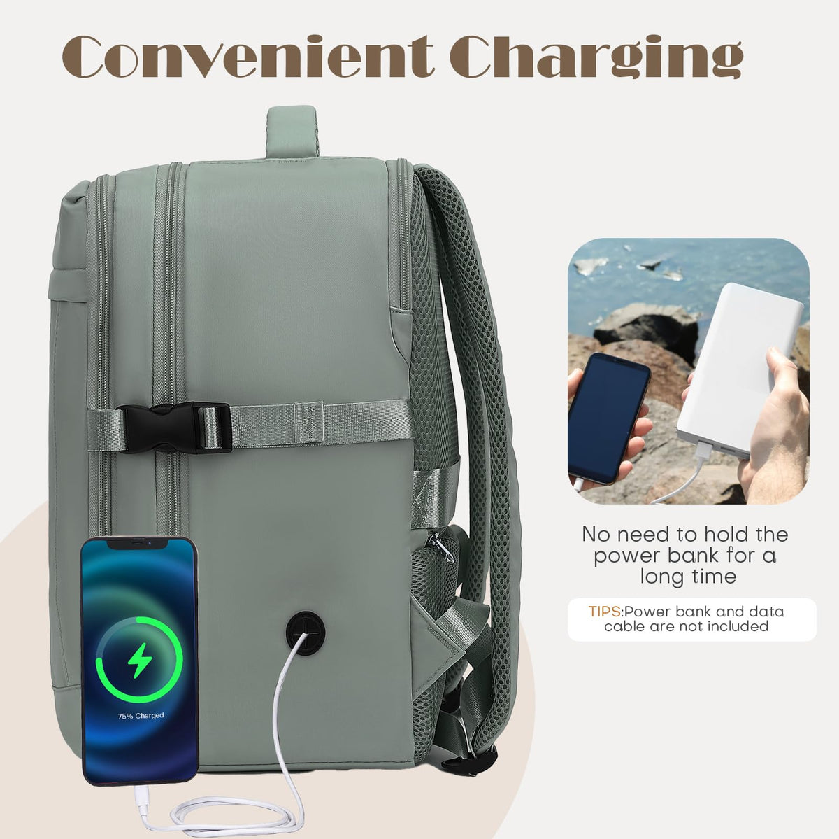 Yankony Ryanair Cabin Bags 40x30x20 Underseat, Travel Backpack Cabin Size