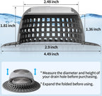 Aluvor Shower Drain Hair Catcher Bathtub Drain Cover Sink Drain Protector