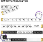 iBayam 2 Pack Tape Measure Measuring Tape for Body Fabric Sewing 60"/150cm