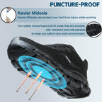 Steel Toe Cap Trainers Safety Trainers Mens Womens Lightweight Safety Shoes Non Slip Breathable Comfortable Work Boots