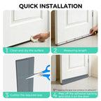 Hojoy Draft Excluder for Doors, Self Adhesive Door Draft Excluder 2 Pack
