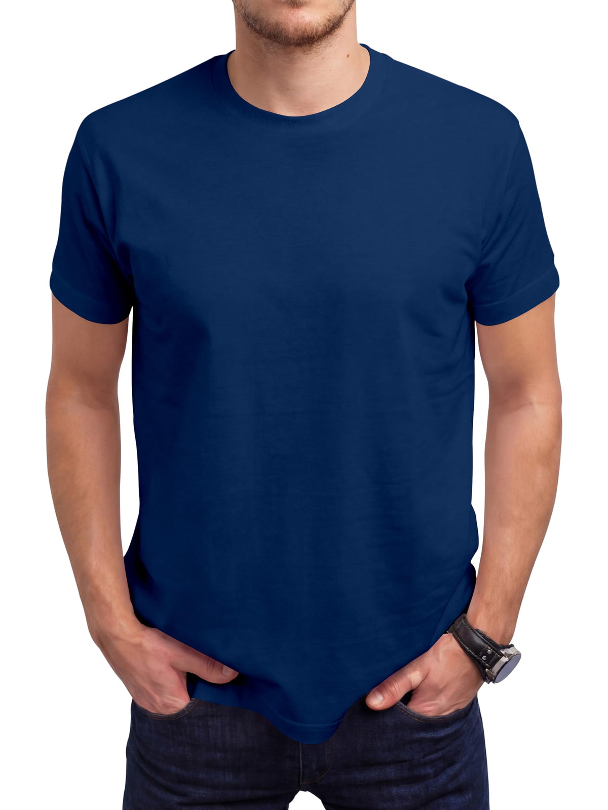 Love My Fashions Mens Plain T Shirt Crew Neck & Short Sleeve Cotton Tops for Men