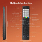 Samsung Universal TV Remote Control – Samsung TV Remote Replacement with Netflix, Prime Video, Rakuten Buttons for All S amsung LED QLED UHD 4K 8K Smart TVs