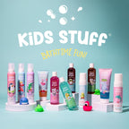 Kids Stuff Pink Wacky Whip Foaming Hair & Body Wash with Strawberry Swirl Fragrance | Dermatologically Tested Kids Hair & Body Wash | Gently Cleanses Hair & Skin | Vegan | Cruelty Free | 200ml