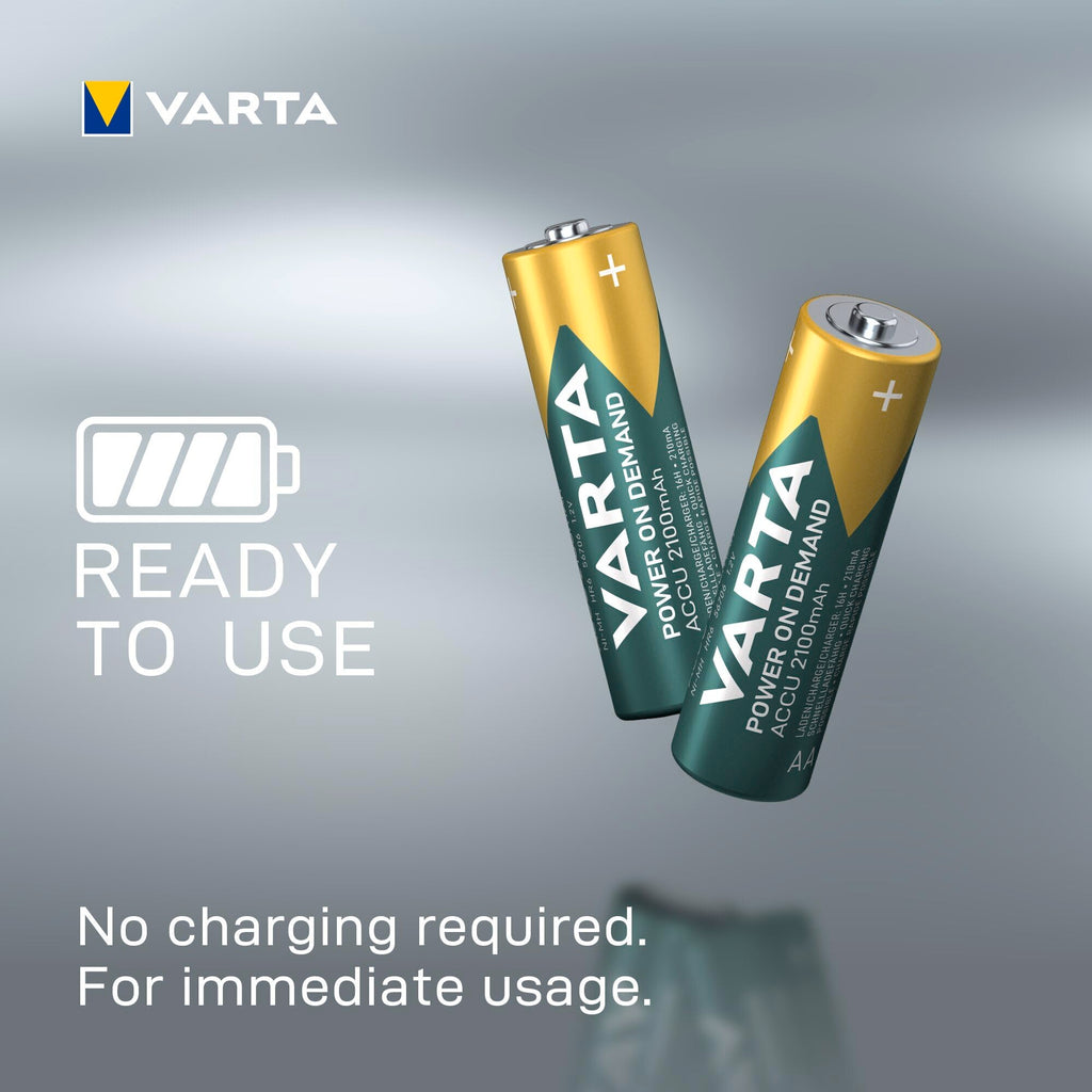 VARTA Batteries AAA, rechargeable, Pack of 16, Power on Demand, 1000 mAh
