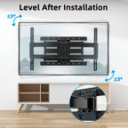 HOME VISION Heavy Duty Fixed TV Wall Bracket for 32-86 Inch Flat Screens