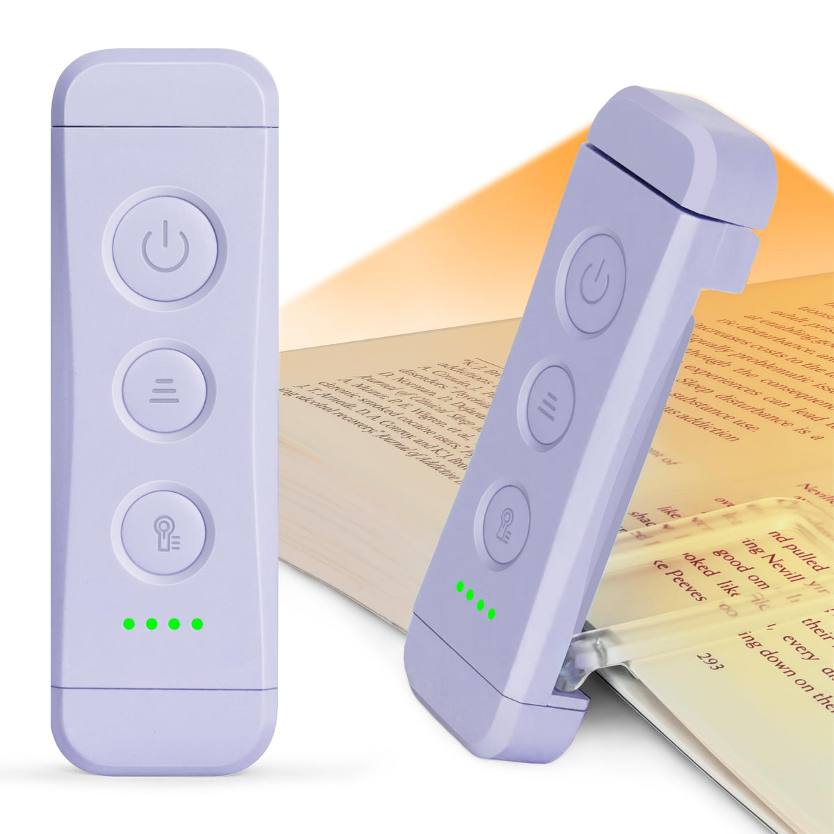 Glocusent USB Rechargeable Book Light, Portable Clip-on LED Reading Light