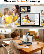 Digital Camera 4K 64MP Portable Vlogging Camera with 32GB SD Card