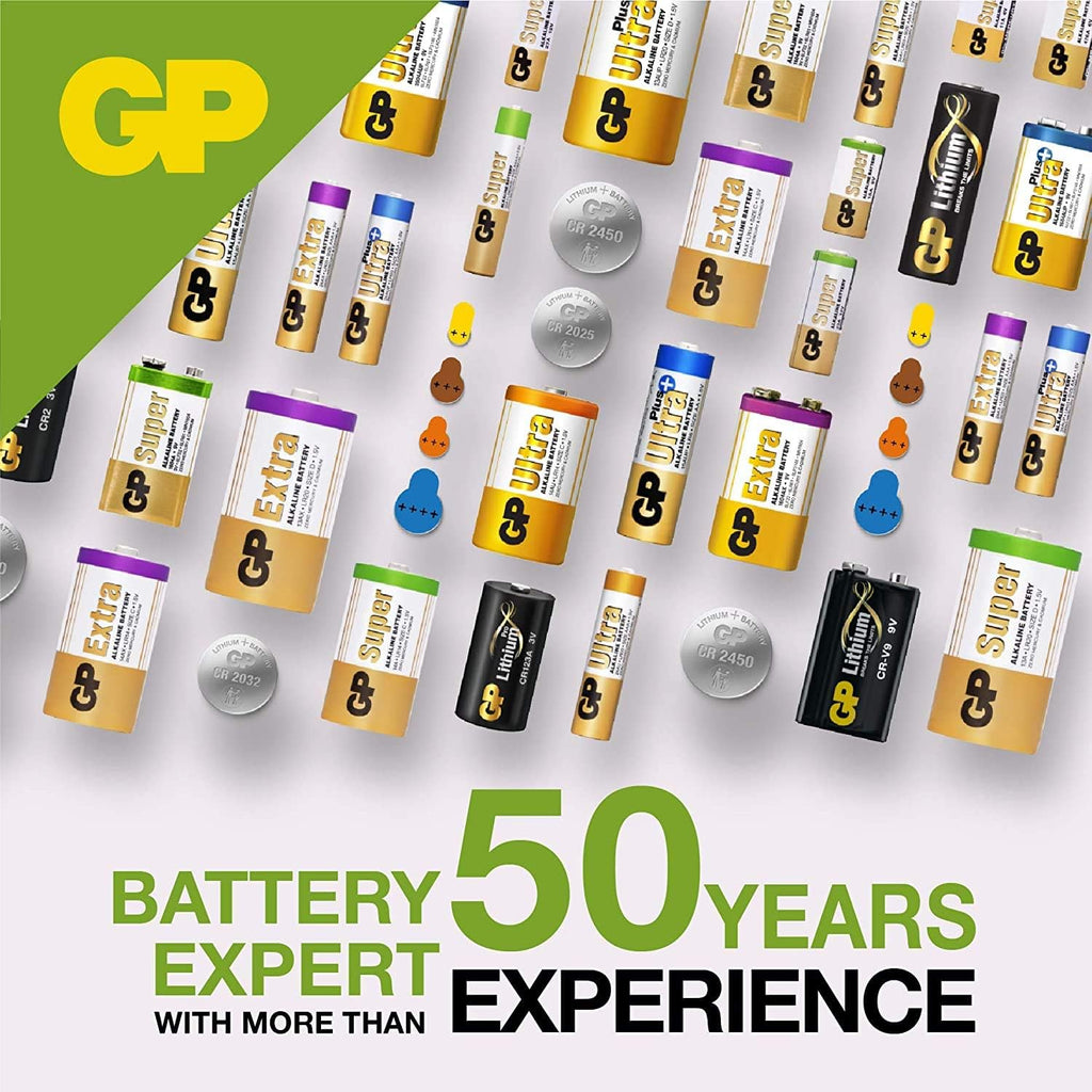 GP CR2025 3V Lithium Coin Cell Batteries – Pack of 10, Car Key Fob