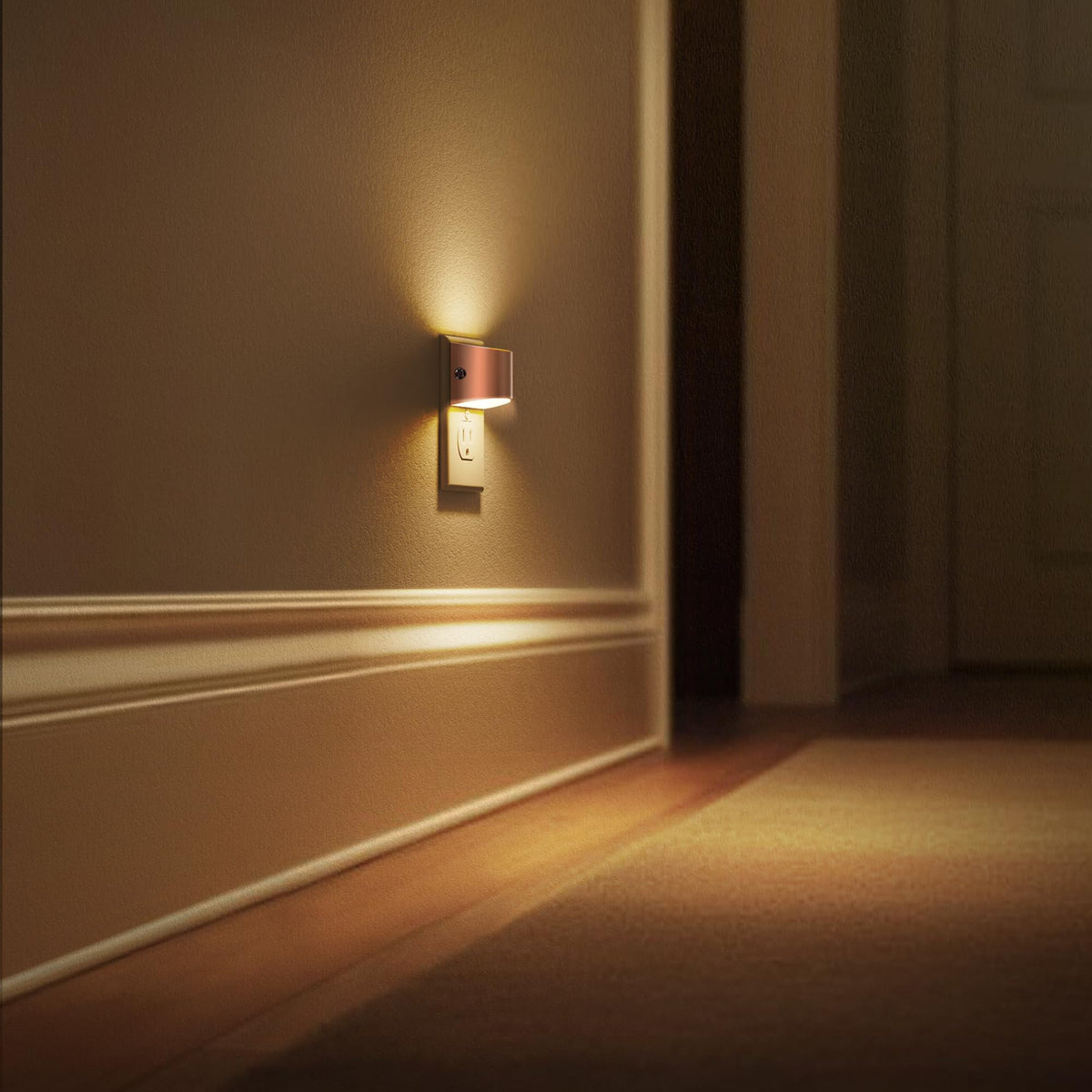 L LOHAS LED Night Lights Plug into Wall, Dimmable Night Light 2 Pack