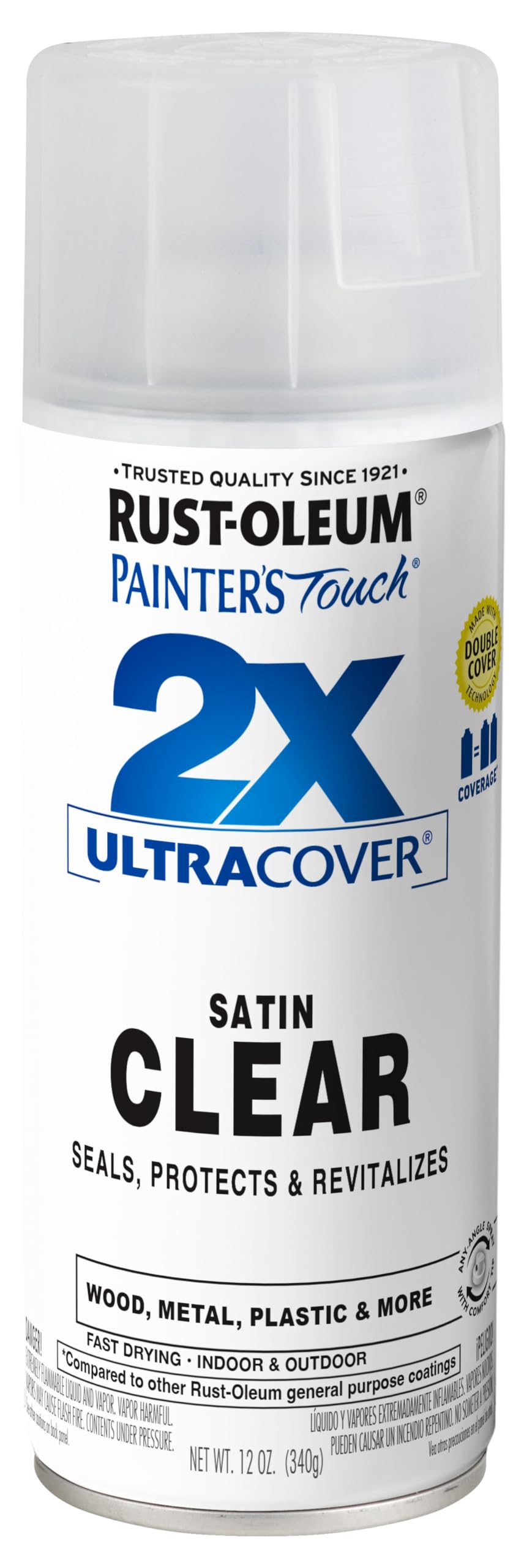 Rust-Oleum 334023-6PK Painter's Touch 2X Ultra Cover Spray Paint, 12 oz, Gloss Almond, 6 Pack