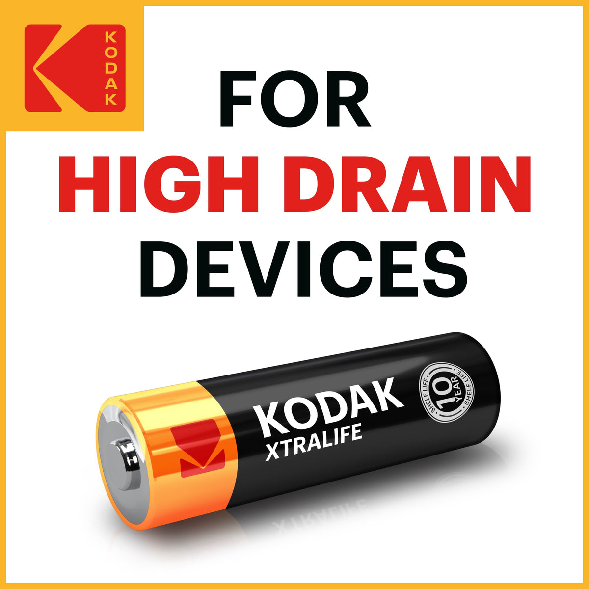 KODAK AA Alkaline Batteries (60 Pack) Double A Battery, LR6 1.5V