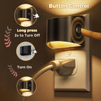L LOHAS LED Night Lights Plug into Wall, Dimmable Night Light 2 Pack