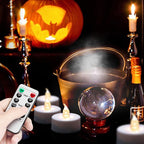 Battery Operated LED Tea Lights Flameless Flickering Candles 50PACK Blue
