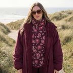 OHS Adults Drying Robe, Gifts for Women Outdoor Water-Resistant Changing Robe Womens Jacket Comfy Sherpa Privacy Robes for Women Men, Stay Dry Swimming Camping Drying Robes - S/M, L/XL
