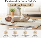 Foldable Play Mat – Large Reversible Baby Play Mat 180x150 cm | Waterproof XPE Foam Baby Playmat & Crawling Mat for Newborn to Toddler | Tummy Time & Baby Mats for Floor Play