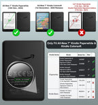 MoKo Case for 7" Kindle Paperwhite 12th Gen&Colorsoft 2024, Space Gray