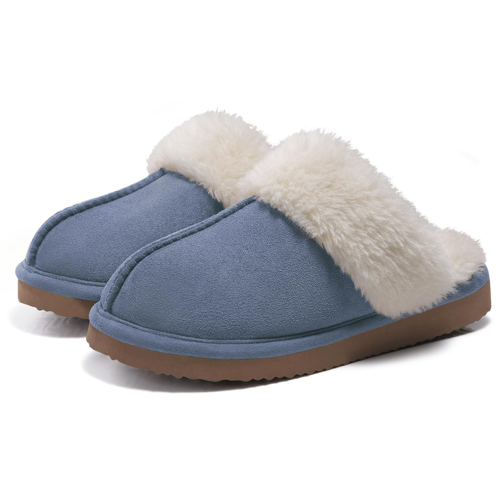 Litfun Women's Fluffy Memory Foam Slippers House Shoes Indoor