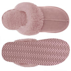 Litfun Women's Fluffy Memory Foam Slippers House Shoes Indoor