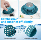 Aluvor Shower Drain Hair Catcher Bathtub Drain Cover Sink Drain Protector