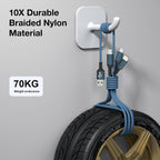 GIANAC Multi Charger Cable [3Pack 1.2M] 3 in 1 Charging Cable Nylon Braided
