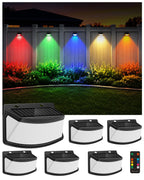 Aootek Solar Motion Sensor Lights Outdoor 120 LEDs, Black, 6 Pack