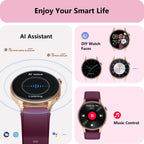 Smart Watch for Women, Answer/Make Call, 1.32'' AMOLED Ultra-Clear Screen Fitness Trackers with Heart Rate/Sleep/SpO2 Monitor, Smartwatch for iPhone/Samsung/Android, 110+ Sport Modes, 3ATM Waterproof