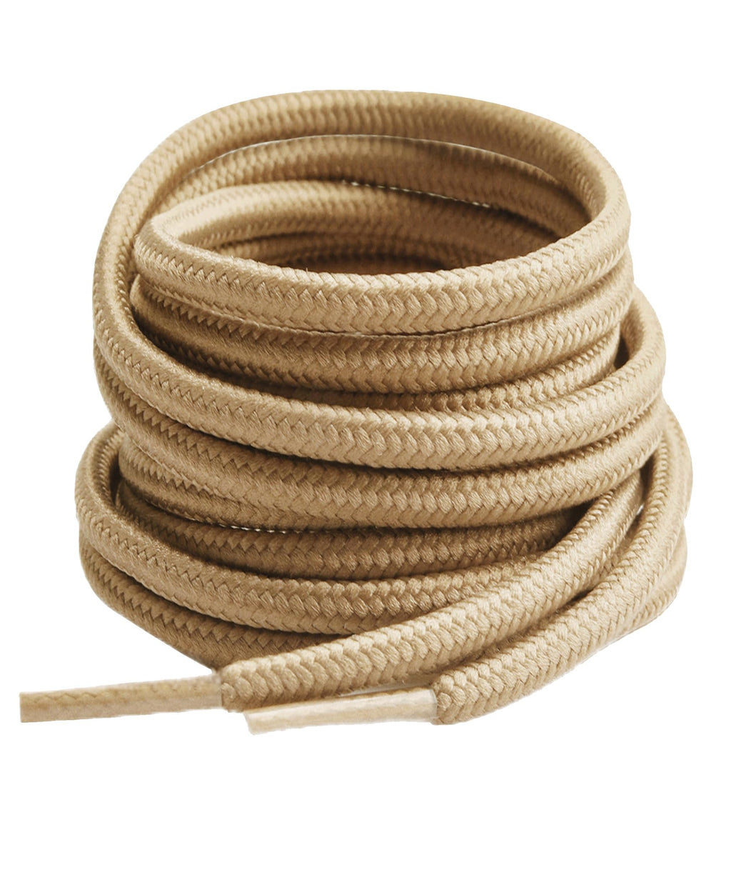 Round Boots Shoelace, 4mm Diameter Outdoor Work & Hiking Boots Replacements Shoe Laces for Athletic Trainer Shoe