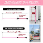 AceMining Door Security Bar, Patio Door Lock, 20-50 in